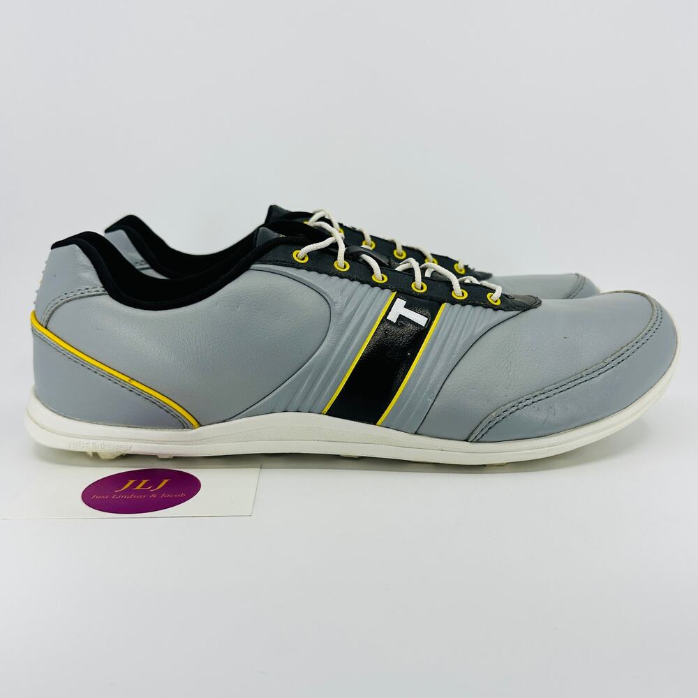 True Linkswear Men's True Motion Zero Drop Barefoot Golf Shoes Gray Size 10.5